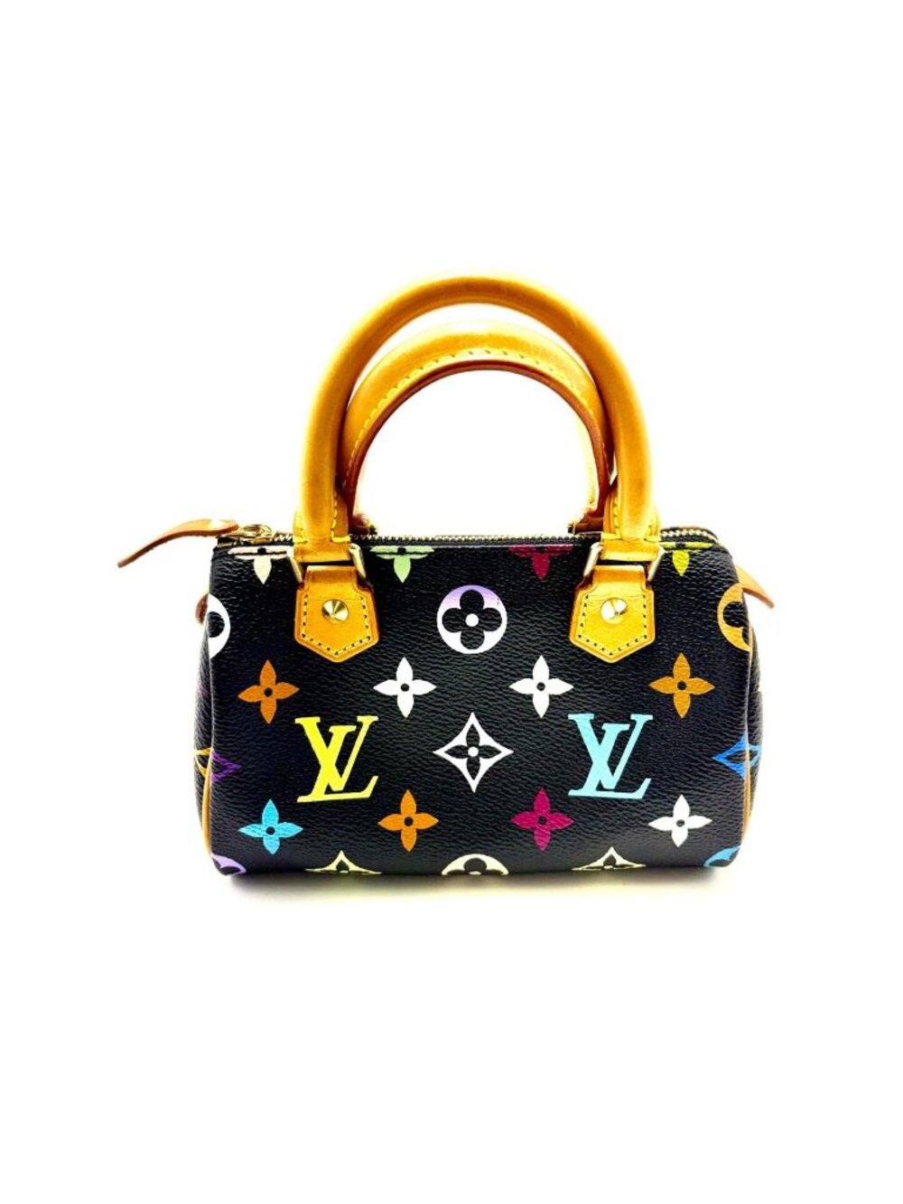Louis Vuitton Mini Speedy Multicolor Noir Handbag Monogram